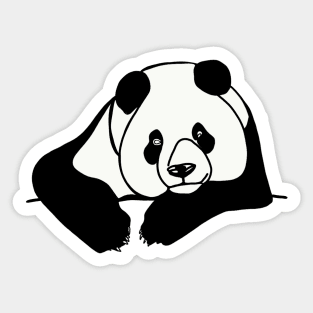 Pondering Panda Sticker